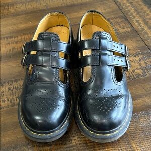 Dr. Martens Black Double Strap Dress Shoes